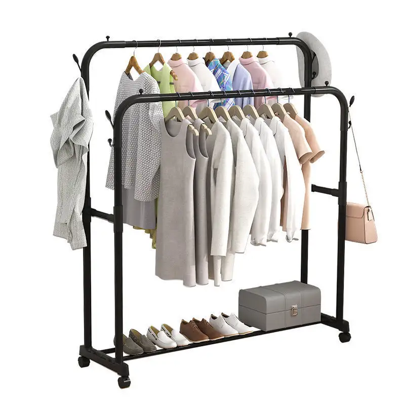 Étendoir simple étage balcon ménage porte-vêtements chambre cintre étudiant dortoir pliant porte-manteau