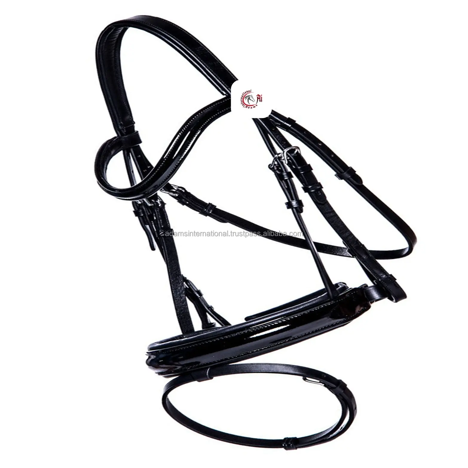 Nieuwe Horse Lederen Hoofdstel In Zeer Goede Kwaliteit Beschikbaar In Zwarte Kleuren En Grootte Met Een Patent Noseband