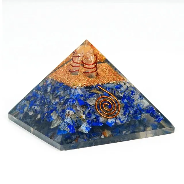 Piramide di Orgonite di lapislazzuli di Orgone naturale all'ingrosso disponibile all'ingrosso |