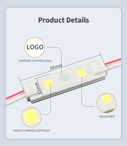 แผงวงจรไฟ LED สีขาว1W IP65 DC 12V แบบฉีด2LED-2607-2835ขนาดเล็กใช้ในการโฆษณา - Product Image 5