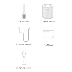 Xiaomi Mijia ใหม่ของแท้สำหรับพัดลมไร้ฝุ่นอัจฉริยะ2 in 1หมุนเวียนใช้ได้กับแอป Mijia ห้องนอนใช้ในบ้าน