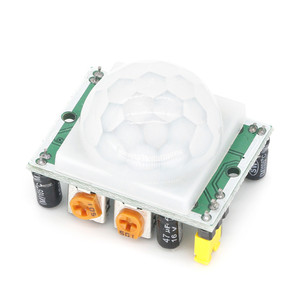 Módulo de detección infrarroja de cuerpo humano, sensor de detección humana con iluminación automática de lente