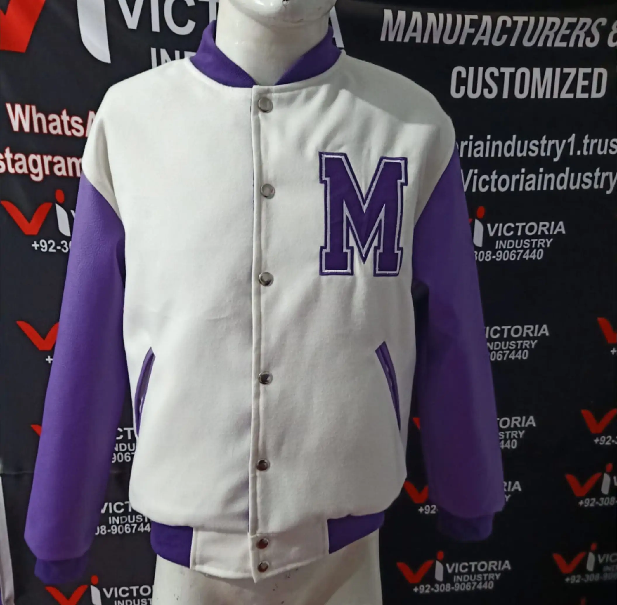 2023 Casacos De Inverno Letterman Varsity Jaqueta De Lã Com Manga De Couro Patches Bordados Varsity Casacos