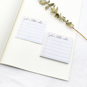 50 or 100 Sheets Personalized Grid Stationery Sticky Notepads A5 Daily Planner Custom Notepad <strong>with</strong> Name and Contact Info - Product Image 1