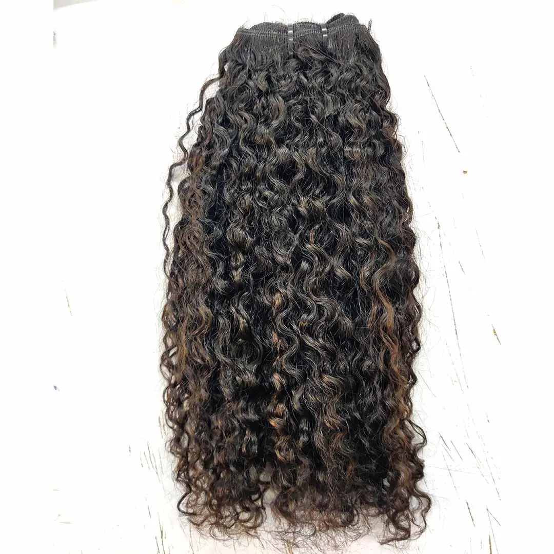 Cheveux brésiliens naturels ombrés, livraison directe au client, produits de cheveux pour femmes noires, tissage de cheveux humains, Deep Curly, 1b 4 30