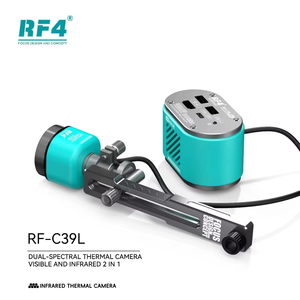 Cámara termográfica de doble espectro RF4 2 en 1 4K, cámara termográfica visible e infrarroja 4K con caballete fijo para reparación de placa base PCB
