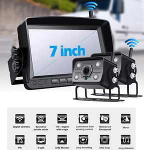 Digital Wireless <strong>Backup</strong> <strong>Camera</strong> Kit <strong>with</strong> 1080P Waterproof <strong>Camera</strong> 7.0 Inch IR Night Vision Screen Helps Avoid Blind Spots Parking - Product Image 2