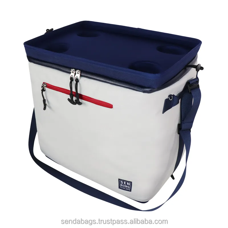 OEM ODM Insulated Cooling Lunch Box Camping Foldable EVA Lid Soft Sided Cooler Bag
