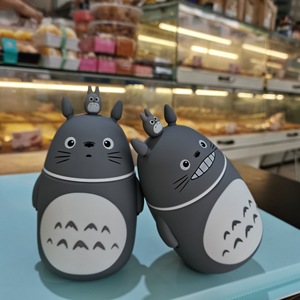 Yaratıcı karikatür gri sevimli gülümseme kedi orta borosilize çift katmanlı yalıtım cam bardak öğrenci çift hediye su bardağı