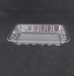 肉およびシーフード包装用の小型7 \ "x5 \" 食品グレードのプラスチックトレイ保湿および吸収性ソーカーパッドの使用 - Product Image 2