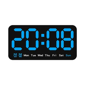 Orologio da parete a doppio scopo a grande schermo nuova sveglia da appendere analogica digitale multifunzione per la temperatura del soggiorno - Product Image 1