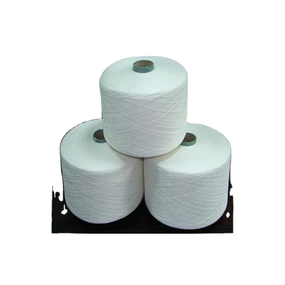 Superventas Ne 20s/1 65% algodón 35% hilo de poliéster hilo de tejer peinado precio de fábrica mejor exportador de la India