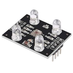 TCS230 TCS3200 modulo sensore di colore RGB sensore di riconoscimento del colore della luce modulo rilevatore con 4 LED compatibile con MCU
