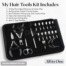 My Hair Tools Hair Extension Tools Kit Includes 2 HoleMicro Beads