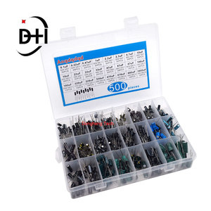 500pcs 24值电解电容器套件混合贴片电解质电容器10V 16V 25V 50V 0.1uf-1000uf用于Arduino