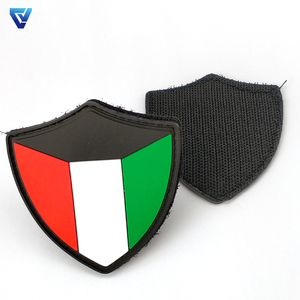 アジア国旗パッチ3D <span class=keywords><strong>PVC</strong></span>衣料品ゴムクウェートバーレーンオマーン国旗パッチバッグ用戦術的な制服装飾アップリケ