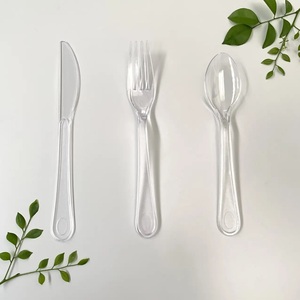 额外食品安全新款卓越PS一次性强度餐具顶级高品质耐用重型餐具套装