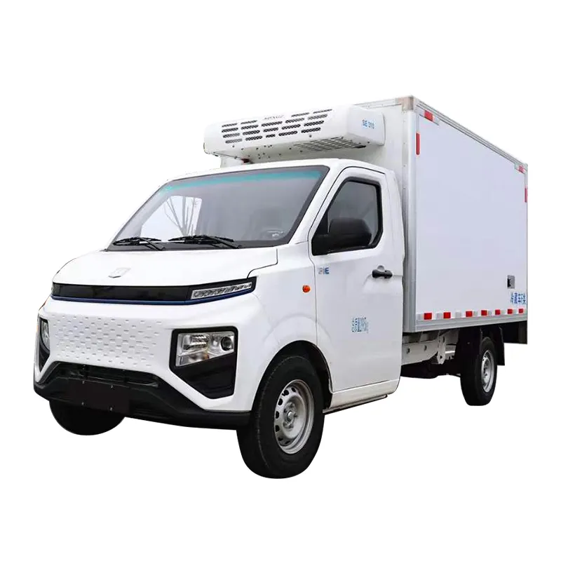 Venda quente 2 toneladas de gasolina Foton mini caminhão refrigerado freezer caixa refrigerada pequena preço do caminhão novo preço do caminhão de sorvete