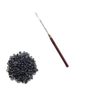 Herramienta para tirar del pelo, herramientas para extensiones de cabello, enhebrador de aguja de bucle, gancho para tirar, herramienta de cuentas de ganchillo para extensiones de queratina de cabello o trama - Product Image 5