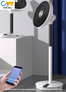 Büyük rüzgar hava sirkülasyonu elektrikli fan ev DC standı iki tarzı fan ses uzaktan kumanda akıllı dilsiz elektrikli fan - Product Image 2