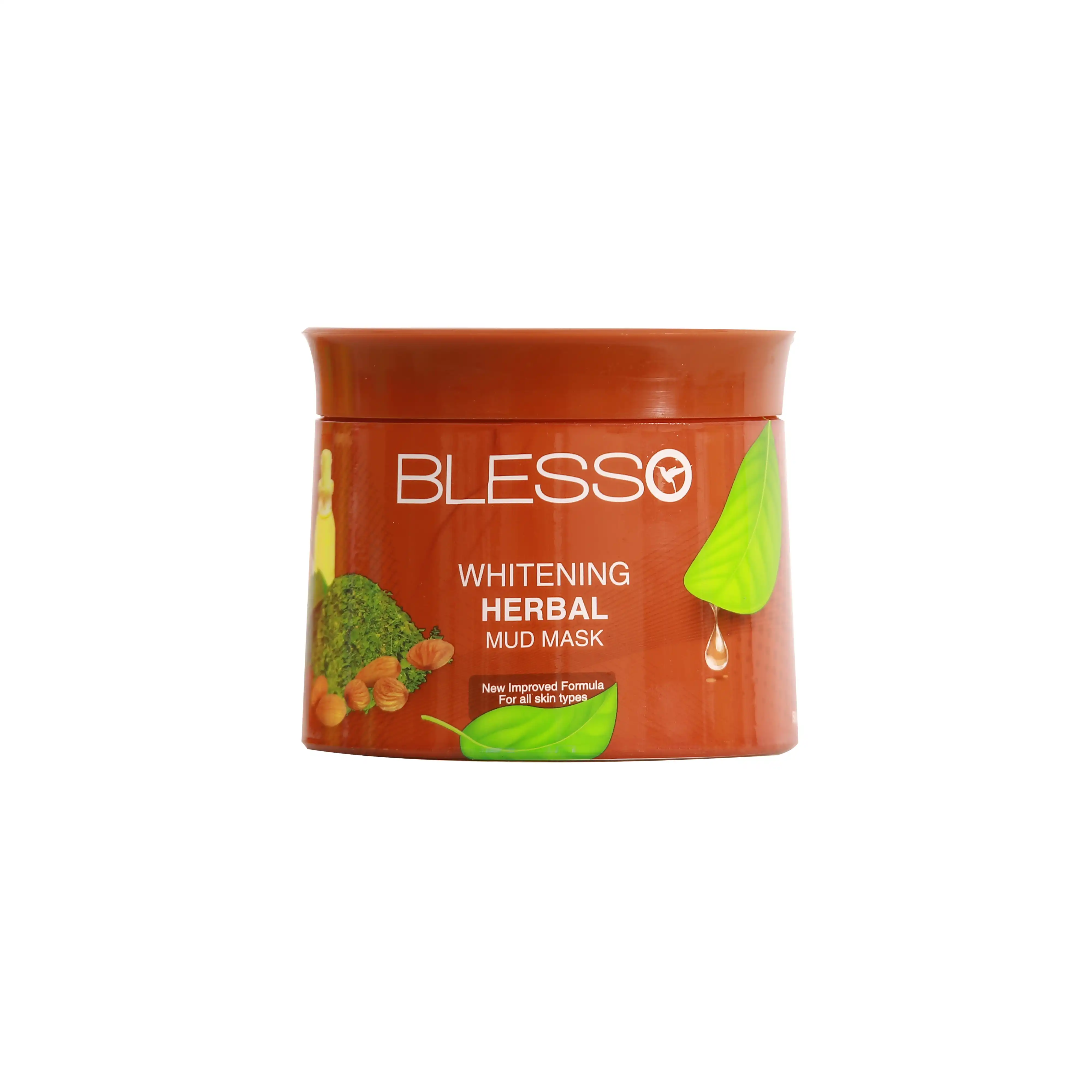 Revitalize a sua pele com BLESSO Natural Branqueamento Massagem Creme Herbal 500ml
