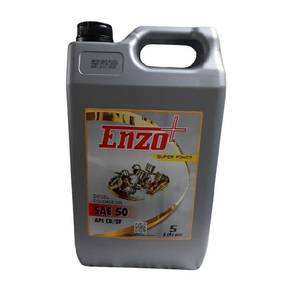 Enzo Plus SAE 50 API CD/SF Engine <strong>Oil</strong> 5 Litre Best Automotive Lubricant with Base <strong>Oil</strong> Composition - Product Image 1