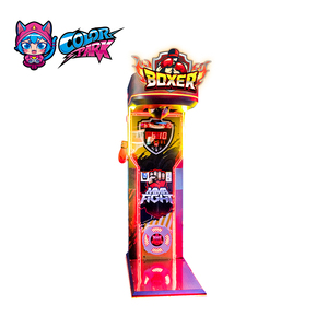 Parque colorido 2025 Novos modelos boxe equipamentos Arcade Soco Força Teste Boxe Treinamento Coin operado Boxing máquina de jogo