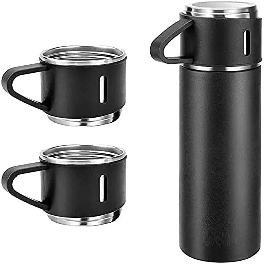 New Arrival Eco-friendly 304 stainless steel vacuum thermos 500ml insulated water bottle with 3 lids In Stock