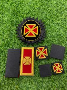 宗教的な騎士テンプル騎士団の手刺繍バッジフリーメーソンのレガリアパッチフリーメーソンのレガリア用品 - Product Image 6