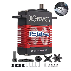 150KG servomotore Robot 16.8V ad alta tensione ad alta coppia ingranaggio in acciaio grande servocomando digitale con staffe di montaggio - Product Image 6