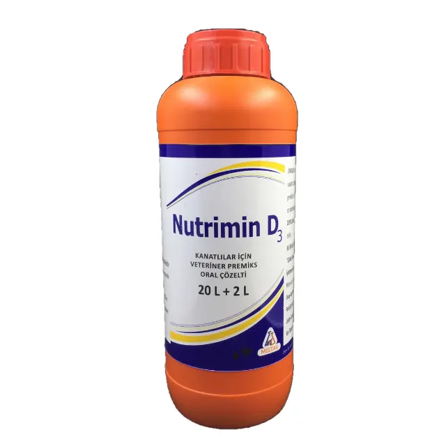 منتج من العلامة التجارية الخاصة للمصنع الأصلي محلول Nutrim D3 الفموي هو إضافة غذائية للفيتامين D3 والمعادن الكلوريد الحديدي للدواجن والخنازير