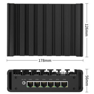 第11世代Core i7/i5/i3 6x2.5G LANソフトルーターとAES-NI対応の新製品ステータスを備えたファンレスミニPC - Product Image 3