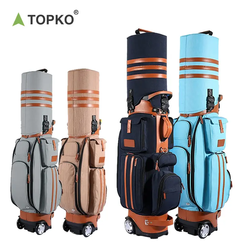 TOPKO 남성과 여성을 위한 고품질 휴대용 골프 가방 경량 방수 클럽 가방 대용량 골프 클럽 가방