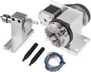 Great Amazing <strong>CNC</strong> Milling Machine <strong>Rotational</strong> <strong>Axis</strong> <strong>CNC</strong> <strong>Router</strong> Rotary Table Rotary a <strong>Axis</strong> 4th <strong>Axis</strong> 65mm for Sale - Product Image 1