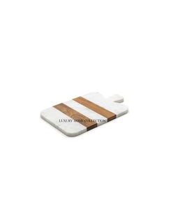 耐久性のある木製大理石のチョッピングボード滑らかな表面スライスダイシングやキッチンでの食事の準備に最適