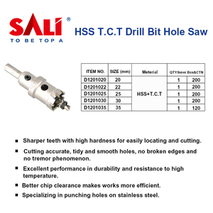 SALI ağır TCT çekirdek matkap ucu paslanmaz çelik demir Metal delik kesici Tungsten karbür diş kesme delikleri için yeni matkap ucu - Product Image 6