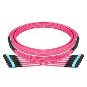 24x3 72 núcleos OM3/OM4 multimodo MTP MPO Cable troncal de fibra óptica Breakout Fanout Patch Cord para grandes centros de datos Redes usadas - Product Image 4