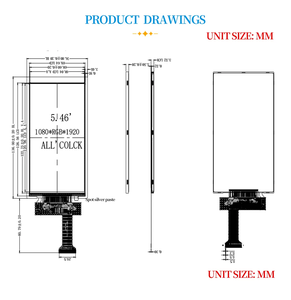 Alta resolución 1080*1920 60HZ TFT LCD MIPI Digital Electronic Pantalla Lcd de 5,5 pulgadas Pantalla táctil - Product Image 6
