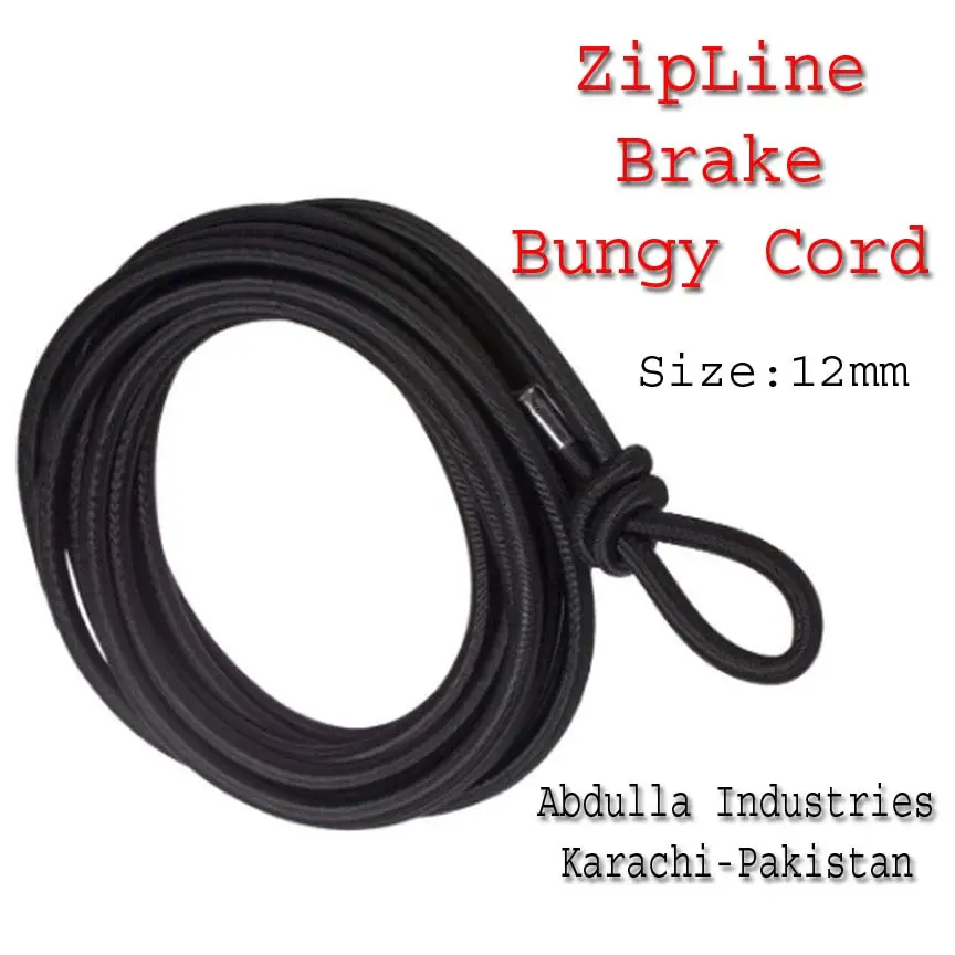 Cordon élastique pour sport Zip Line Brake Bungee Cord ZipLine Brake Bungy Cord Jeu de sport avec corde élastique