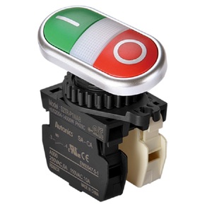 Autonics IO 1-0 Transfer Doppelkopf-Druckknopf-Drucktasten schalter S2TR-P3WABD - Product Image 3