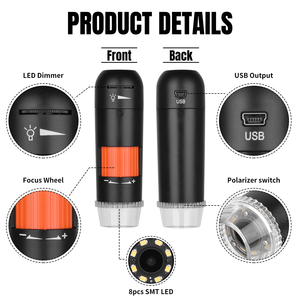 带偏振器开关的5MP显微镜相机电子USB显微镜 - Product Image 3