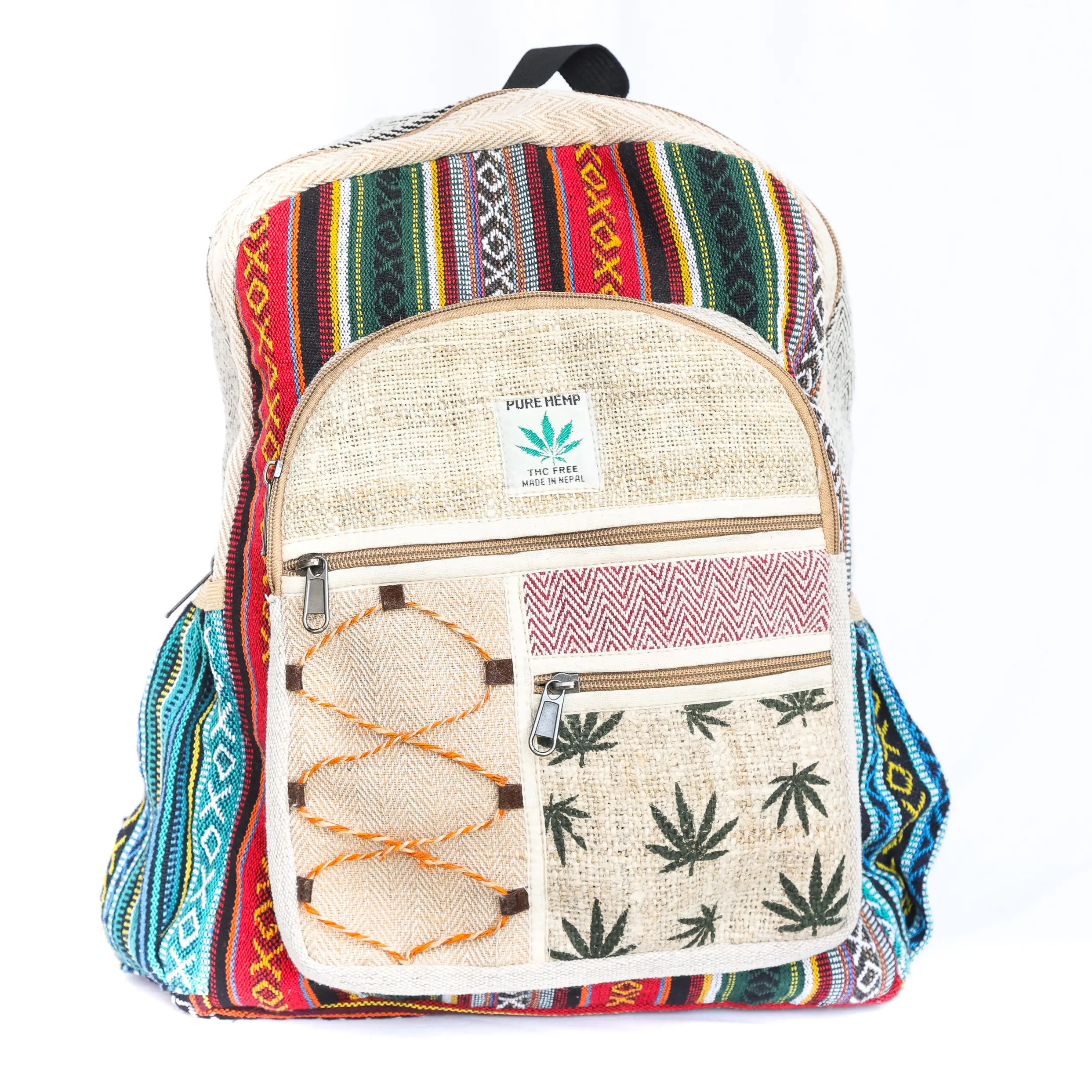 Экологичная Сумка для колледжа ручной работы из конопли: стильный рюкзак с рукавом для ноутбука