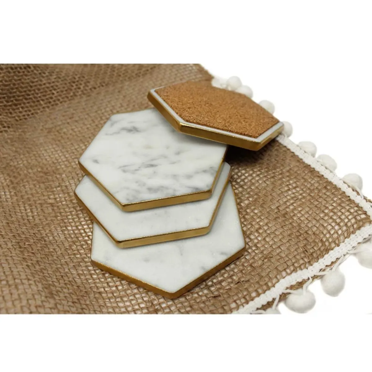 Polymetical Acrílico Coaster Tabletop Mats e Pads Design Simples Chá Bebida Ware Placemats Coasters Para Venda Suprimentos