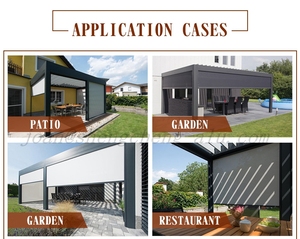 Modern Electric Outdoor Patio Privacy Zip Screen Sun <strong>Shades</strong> Vertical Roller Blinds for Patio <strong>Door</strong> Skylight Window Metal Material - Product Image 6
