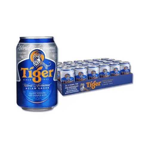 Bán buôn ánh sáng bia chai 330ml-500ml Tiger bia để bán