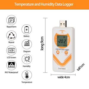 Durable USB Wireless Pdf <strong>Data</strong> Logger Single Use Recorder Temperature Humidity Locati <strong>Data</strong> Logger - Product Image 4