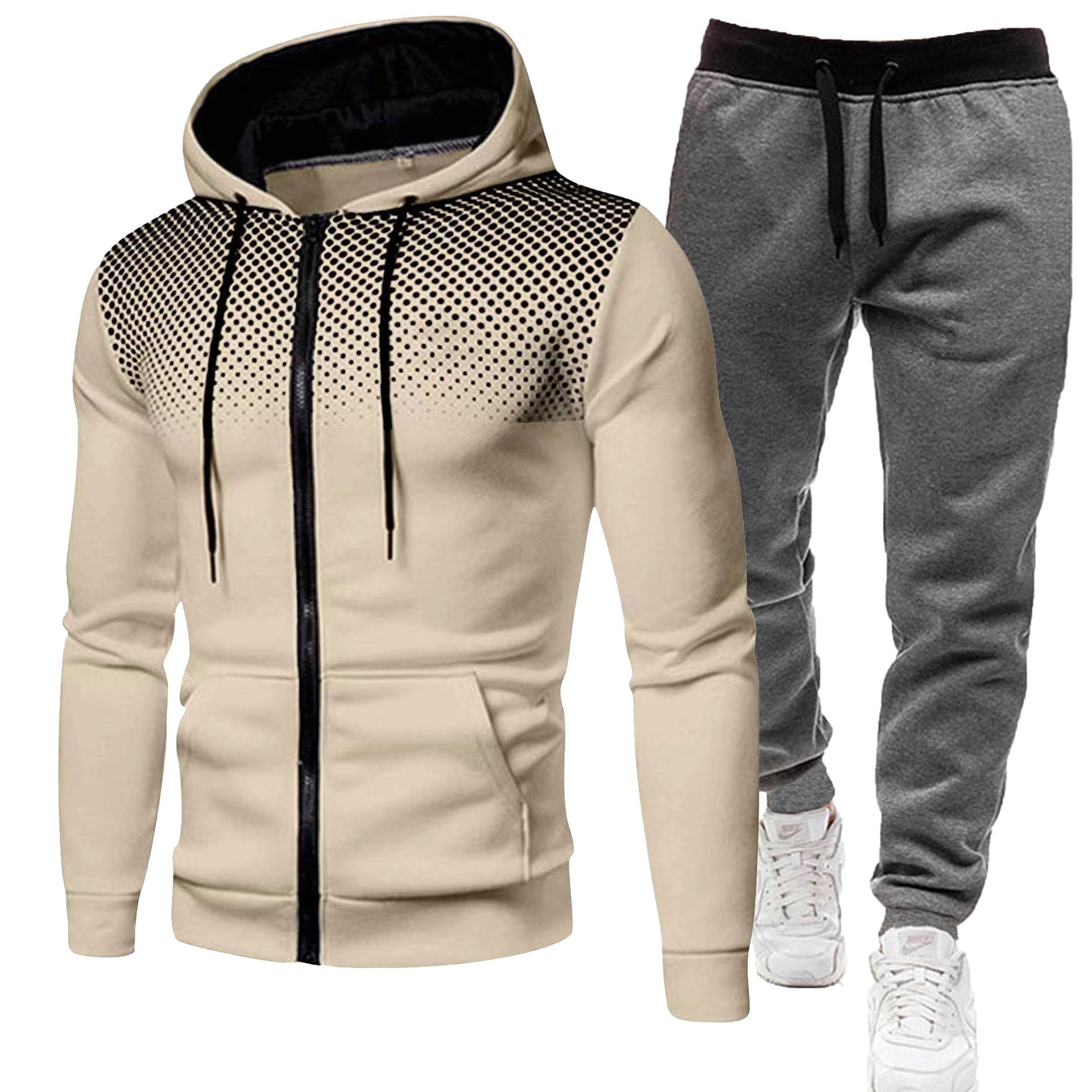 Khaki + Dark Gray