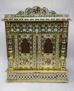 Meenakari yakın tapınak ev Pooja Mandir