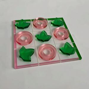 Gia Đình Tùy Chỉnh Bền Acrylic Hội Đồng Quản Trị Trò Chơi Xách Tay Sang Trọng Acrylic Quà Tặng Giáo Dục Đồ Chơi <span class=keywords><strong>Tic</strong></span> <span class=keywords><strong>Tac</strong></span> <span class=keywords><strong>Toe</strong></span> Đồ Chơi - Product Image 1