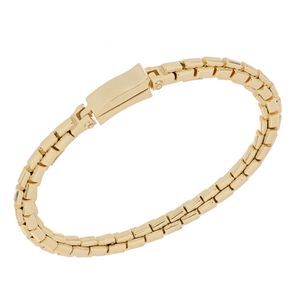 Made in Italy Gold Box Link Bracelet Handcrafted in Italy Secure Clasp Elegant Design Versatile Luxury Jewelry - Product Image 1